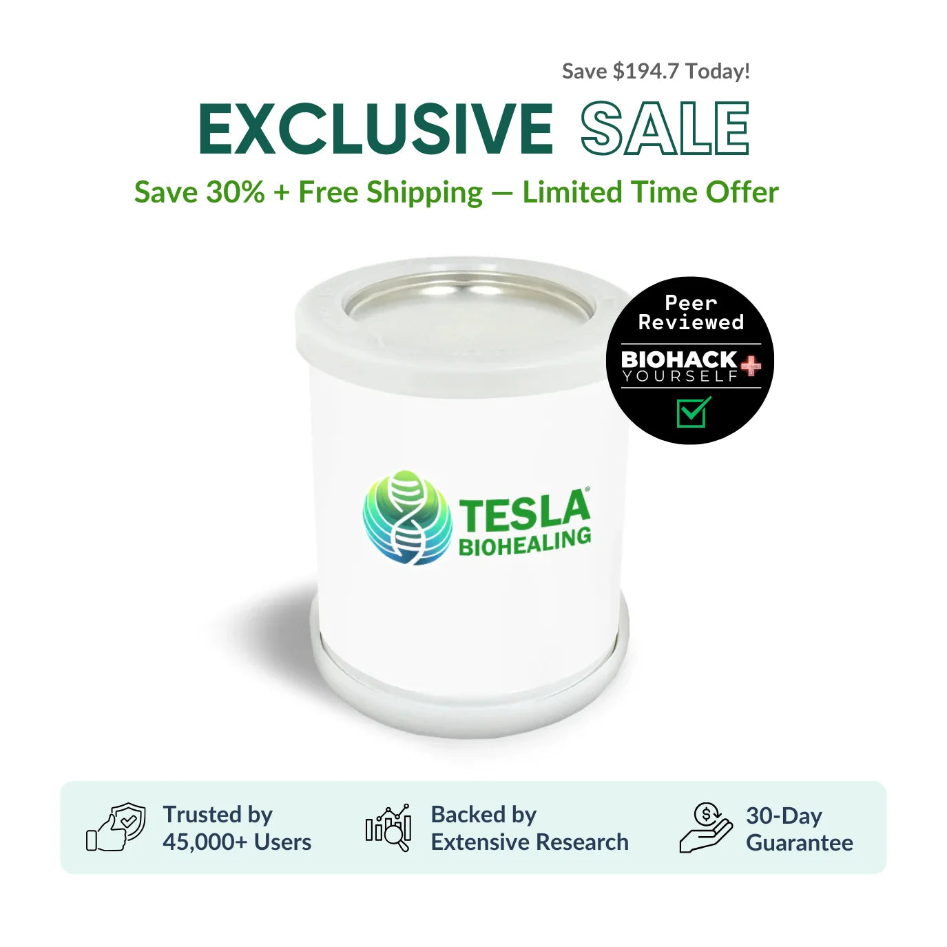 Adult BioHealer by Tesla BioHealingⓇ