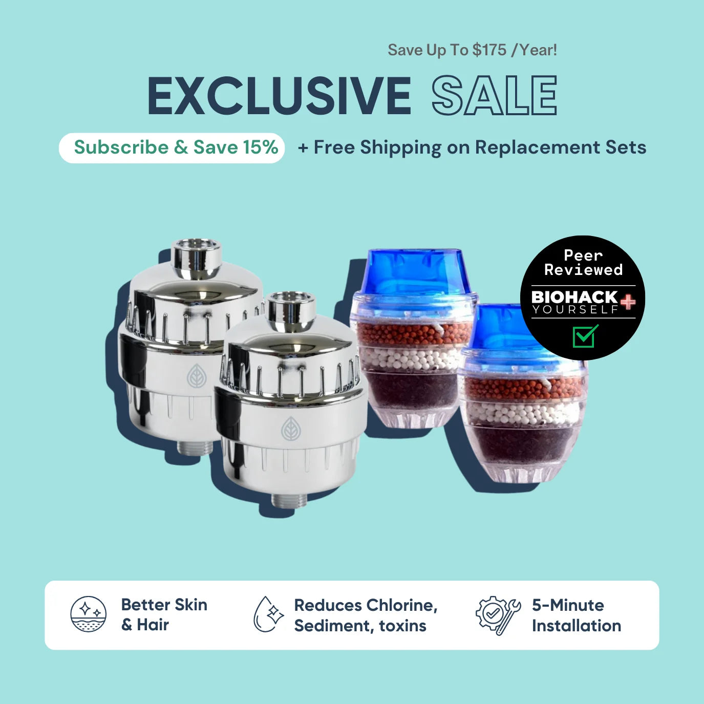 The GoodFor Co. — Shower & Faucet Filter | Starter Bundle