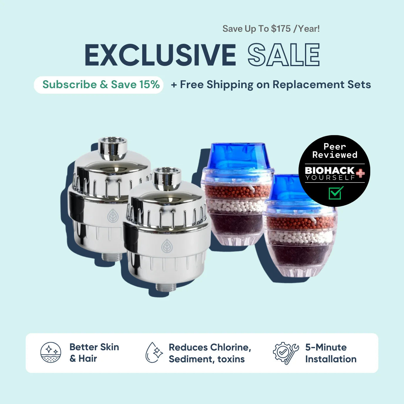The GoodFor Co. — Shower & Faucet Filter | Starter Bundle